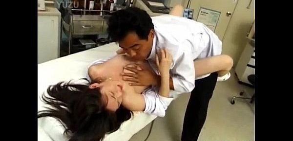  Japanese AV Model nurse is fucked oral and in cooter by doctor